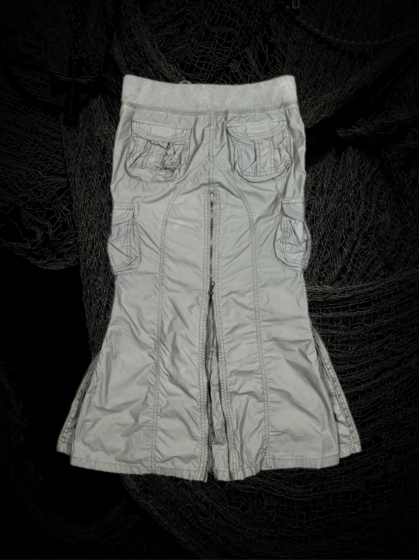 GOA Grey Cargo Maxi Skirt