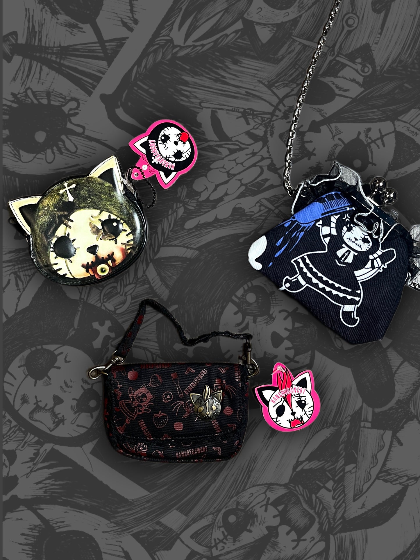 HANGRY & ANGRY H.NAOTO Chain Purse