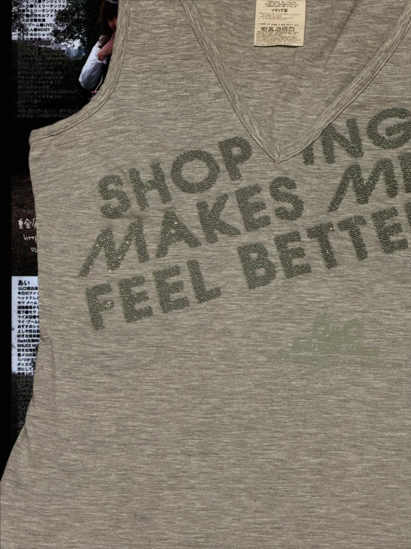 D&G “Shopping Makes Me Feel Better” Tank