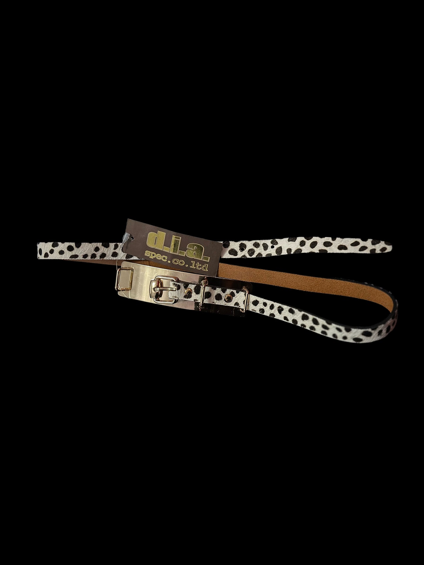 D.I.A. Leopard Gold Buckle Belt